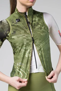 Gilets<GOBIK GILET PLUS 2.0 FEMME OLIVE GREEN OliveGreen