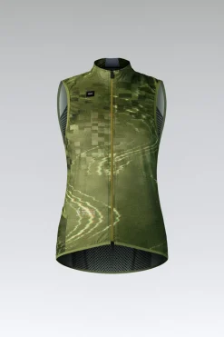 Gilets<GOBIK GILET PLUS 2.0 FEMME OLIVE GREEN OliveGreen