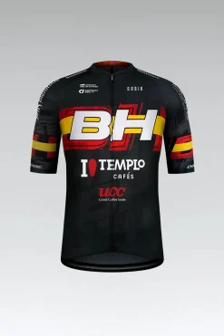 Maillots<GOBIK MAILLOT À MANCHES COURTES CX PRO 2.0 UNISEX CHAMPION D'ESPAGNE BH TEMPLO CAFÉS UCC 2022