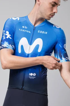 Maillots<GOBIK MAILLOT À MANCHES COURTES ODYSSEY UNISEX MOVISTAR TEAM 24