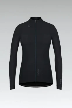 Maillots Longs<GOBIK MAILLOT À MANCHES LONGUES PACER SOLID FEMME JET BLACK