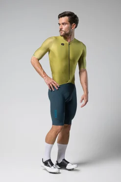 Gravel | Route<GOBIK MAILLOT MANCHES COURTES ATTITUDE 2.0 HOMME SPLIT GREEN SplitGreen