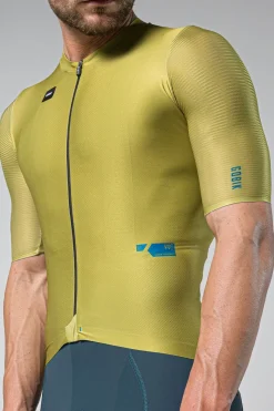 Gravel | Route<GOBIK MAILLOT MANCHES COURTES ATTITUDE 2.0 HOMME SPLIT GREEN SplitGreen