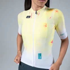 Maillots<GOBIK Maillot MANCHES COURTES ATTITUDE 2.0 FEMME CITRINE