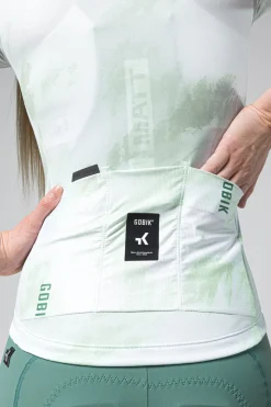 Maillots<GOBIK MAILLOT MANCHES COURTES STARK FEMME Wasabi