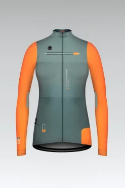 Maillots Longs<GOBIK MAILLOT MANCHES LONGUES COBBLE FEMME NECTARINE