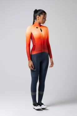 Vtt | Gravel<GOBIK MAILLOT MANCHES LONGUES HYDER FEMME Tangelo