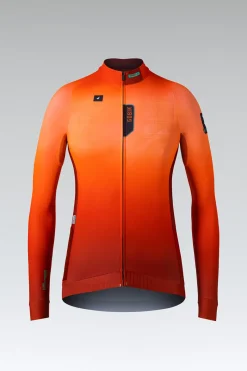 Vtt | Gravel<GOBIK MAILLOT MANCHES LONGUES HYDER FEMME Tangelo