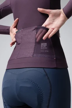 Vtt | Gravel<GOBIK MAILLOT MANCHES LONGUES PACER SOLID 2.0 FEMME Nightshade