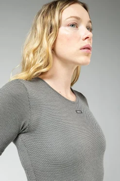 Indoor | Vtt<GOBIK SOUS MAILLOT MANCHES COURTES CELL SKIN FEMME Greyblack