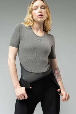 Indoor | Vtt<GOBIK SOUS MAILLOT MANCHES COURTES CELL SKIN FEMME Greyblack
