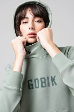 Lifestyle<GOBIK SWEAT À CAPUCHE TRAILBLAZE FEMME ICEBERG GREEN IcebergGreen