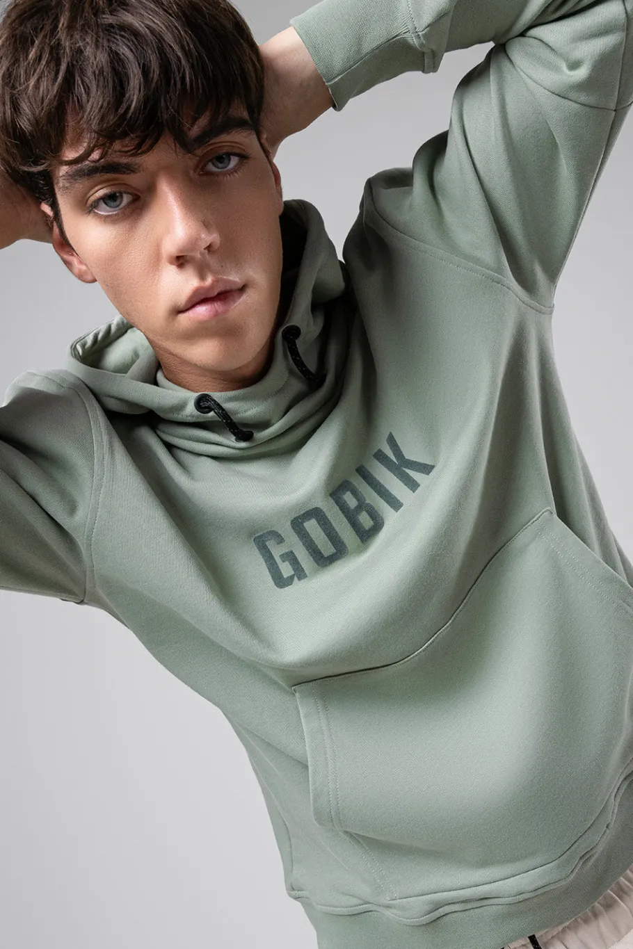 Lifestyle<GOBIK SWEAT À CAPUCHE TRAILBLAZE HOMME ICEBERG GREEN IcebergGreen