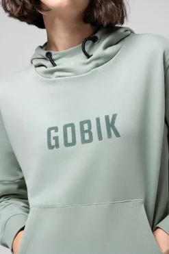 Lifestyle<GOBIK SWEAT À CAPUCHE TRAILBLAZE FEMME ICEBERG GREEN IcebergGreen