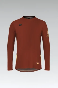 T-Shirts<GOBIK T-SHIRT À MANCHES LONGUES TERRAIN HOMME ROOIBOS