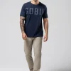 Lifestyle | T-Shirts<GOBIK T-SHIRT MANCHES COURTES COTTON REST HOMME Ultrablue