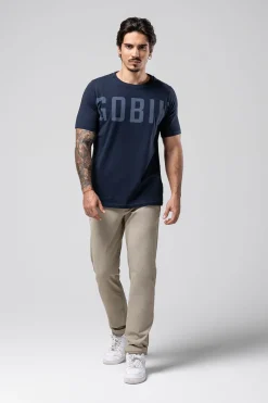 Lifestyle | T-Shirts<GOBIK T-SHIRT MANCHES COURTES COTTON REST HOMME Ultrablue
