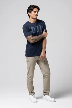 Lifestyle | T-Shirts<GOBIK T-SHIRT MANCHES COURTES COTTON REST HOMME Ultrablue