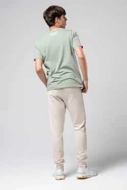 Lifestyle | T-Shirts<GOBIK T-SHIRT MANCHES COURTES COTTON REST HOMME ICEBERG GREEN IcebergGreen
