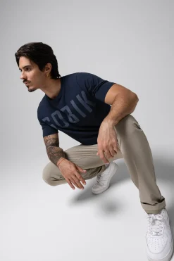 Lifestyle | T-Shirts<GOBIK T-SHIRT MANCHES COURTES COTTON REST HOMME Ultrablue