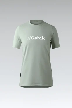 Lifestyle | T-Shirts<GOBIK T-SHIRT MANCHES COURTES COTTON REST FEMME ICEBERG GREEN IcebergGreen