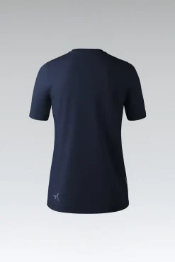 T-Shirts | Lifestyle<GOBIK T-SHIRT MANCHES COURTES COTTON REST FEMME Ultrablue