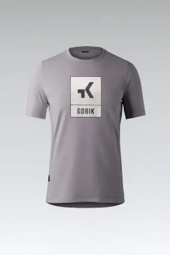 Lifestyle | T-Shirts<GOBIK T-SHIRT MANCHES COURTES OVERLINES 2.0 UNISEX Pewter
