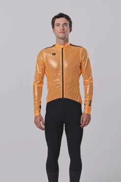 Ebike | Gravel<GOBIK VESTE IMPERMÉABLE LÉGÈRE PLUVIA 2.0 UNISEX BLAZING ORANGE BlazingOrange