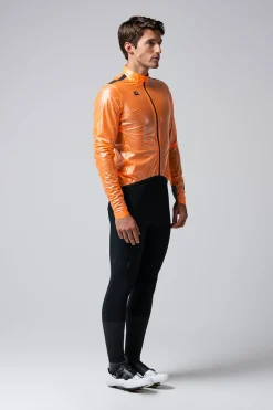 Ebike | Gravel<GOBIK VESTE IMPERMÉABLE LÉGÈRE PLUVIA 2.0 UNISEX BLAZING ORANGE BlazingOrange